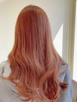 ラファンス 栗林店(LaFENCE) ふんわりオレンジベージュ/ウェーブ スタイル