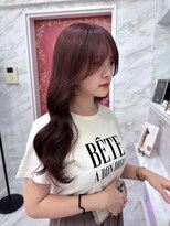 イメチェン外ハネボブ美髪×ブリーチなしレイヤー韓国[銀座］