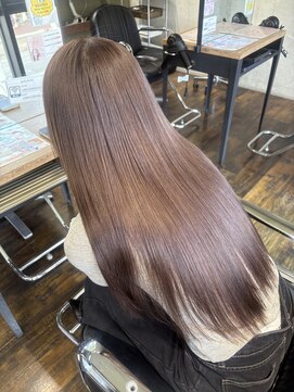 ガルボ ヘアー(garbo hair) オトナ女子 10代 20代 30代 ミルクティーブラウン 艶カラー