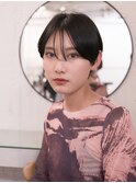 ▽コンパクトショートミニウルフブリーチなし前髪ミディアム新宿
