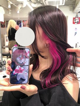 トーキョー オタクヘアー(TOKYO OTAKU HAIR) ブルロ 千切豹馬 推しカラー イヤリングカラー ピンク