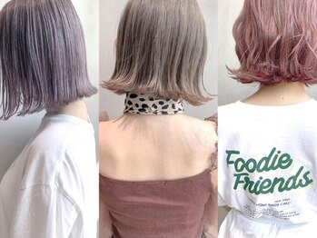 エイチ(H eitf)の写真/【カット+カラー+最新TR¥7980～】人気のイルミナカラー/ハイトーンも◎ブランドサロンで憧れのStyleへ…☆