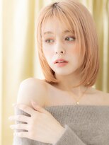 カバーヘア ブリス 上尾西口店(COVER HAIR bliss) ハイトーンカラー透明感外国人風金髪ボブA0上尾20代30代