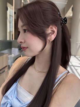 ミンクス 青山店(MINX) 【MINX】顔周り似合わせカット＋デザインカラーベージュ_表参道