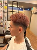 【BarBerBROS】フェードカット　ハイトーン　ピンク
