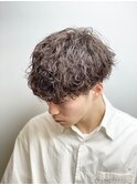 波巻きスパイラルパーマメンズマッシュパーマツイストパーマ