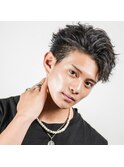 ツーブロックマッシュツイストスパイラルパーマ無造作波巻き王道