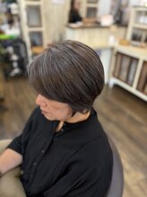 楽流頭 オブヘアー(of hair) 白髪ぼかしハイライトカラー