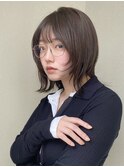レイヤーボブレイヤーウルフボブウルフ顔まわりレイヤーくびれ