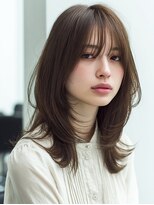 ダル 渋谷/表参道(DAL.)&nbsp;くびれミディアム/ハッシュカット/ダークアッシュ/ブラウン