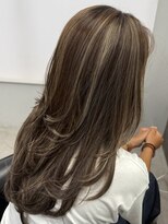 レブ 四条烏丸(Reb,)&nbsp;ロングレイヤーハイライトカラーベージュカラー