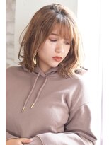 ジョエミバイアンアミ(joemi by Un ami)&nbsp;joemi 新宿　インナーカラー無造作カールボブディ　近江