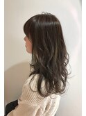 ロングレイヤー×透明感暗髪