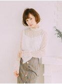 ゆるフワショートボブ