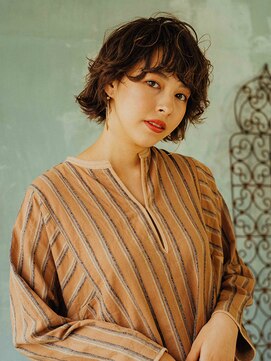 アカサ(A.casa) ボブパーマスタイル/20代/30代/40代/50代/西阿知/イオン倉敷