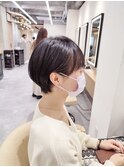 【lond.海気】黒髪でも可愛い耳かけ丸みショート☆