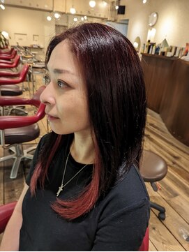 ピンク(PINK) インナーカラーロング