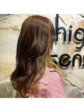 ナチュラルハイセンス 本店(natural high sense) ロング×ハイトーンインナー◇似合わせカット／町屋