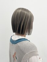 ハイブ 金沢(Hive)&nbsp;外ハネボブ透明感ベージュ美肌カラー10代20代ニュアンスカラー