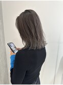YOKE レイヤーボブ結べる切りっぱなしボブアッシュグレージュ