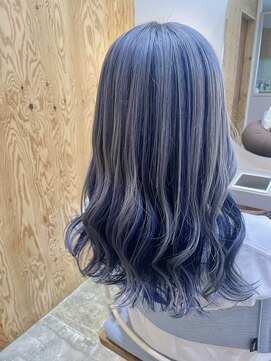 ワンバイワン(One×One) 【花菜】シルバーアンブレラカラー[ブルーシルバー]