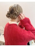 私服に合う★カジュアル簡単ヘアアレンジ　ツインお団子