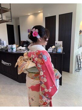 ビジョルノ つくばみどりの店(Begiorno) 成人式★結婚式パーティーゆるふわ編み込みシニヨン