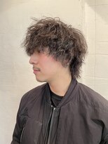 ビーバイエイトジェンツ(Bee by EIGHT GENTS)&nbsp;ダークアッシュアッシュブラックカルマパーマベリーショート