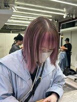 ヲタク(wotaku.)&nbsp;アンブレラカラーピンクカラーデザインカラーブリーチデザイン
