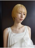 レイヤー/ボブ/ケアブリーチ/ダブルカラー/ハイトーン【修】