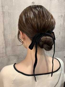 美容室 トゥッカ(tukka) おだんごリボン