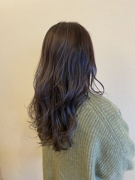 ルーストヘアー(Roost hair) 暗髪バイオレットカラー