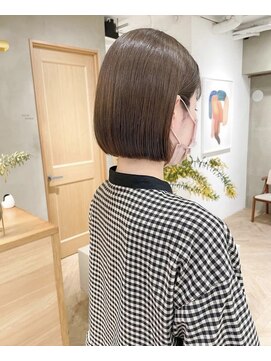 ローレン(LOREN) ミルクティーベージュぷつっとボブケアブリーチ 梅田