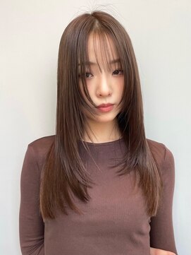 トリッカ シブヤ(TRICCA SHIBUYA) レイヤー/髪質改善/羽エクステ/伸ばしかけ/ブリーチなし簡単小顔