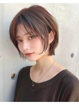 ゴカンムード(Gokan mood)&nbsp;ハイライトバレイヤージュダブルカラーショートカット30代40代