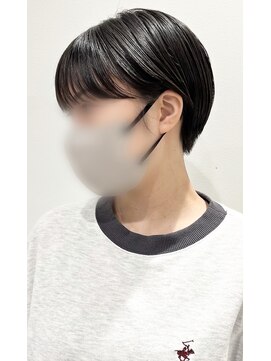 モリオフロムロンドン 松戸店(Morio from London) 【松戸 アイダ】黒髪丸みショート 耳掛け簡単スタイリング