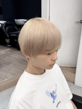 メンズペレ 渋谷(MEN'S PELE) スペインカール/スパイキーショート/ブルーブラック/渋谷