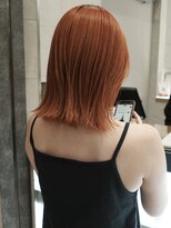 ピークアブー 原宿ハラカド(PEEK-A-BOO) サマーオレンジ/切りっぱなしボブ/