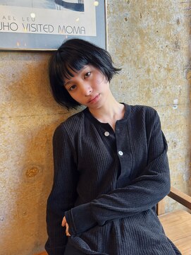 ヒュージ 三軒茶屋(huge) ミニボブ/ニュアンスパーマ/顔周りカット/20代30代
