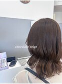 透明感チョコレートベージュ