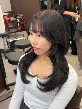 コビーバイジーナ 梅田茶屋町(Coby by Zina) レイヤーカット*ラベンダーカラー【hina】