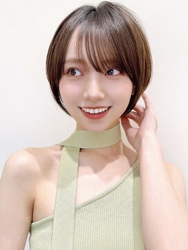 セイドット オモテサンドウ(Say. omotesando) Say.ショートボブレイヤーショートオリーブグレーひし形ショート