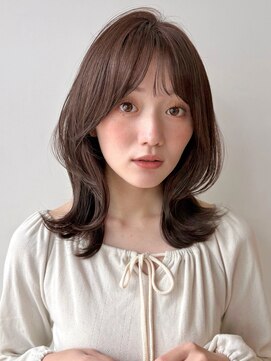 ラフ フロム ガーデン(Laf from GARDEN) ミディアム/レイヤーカット/顔周りカット/透明感カラー