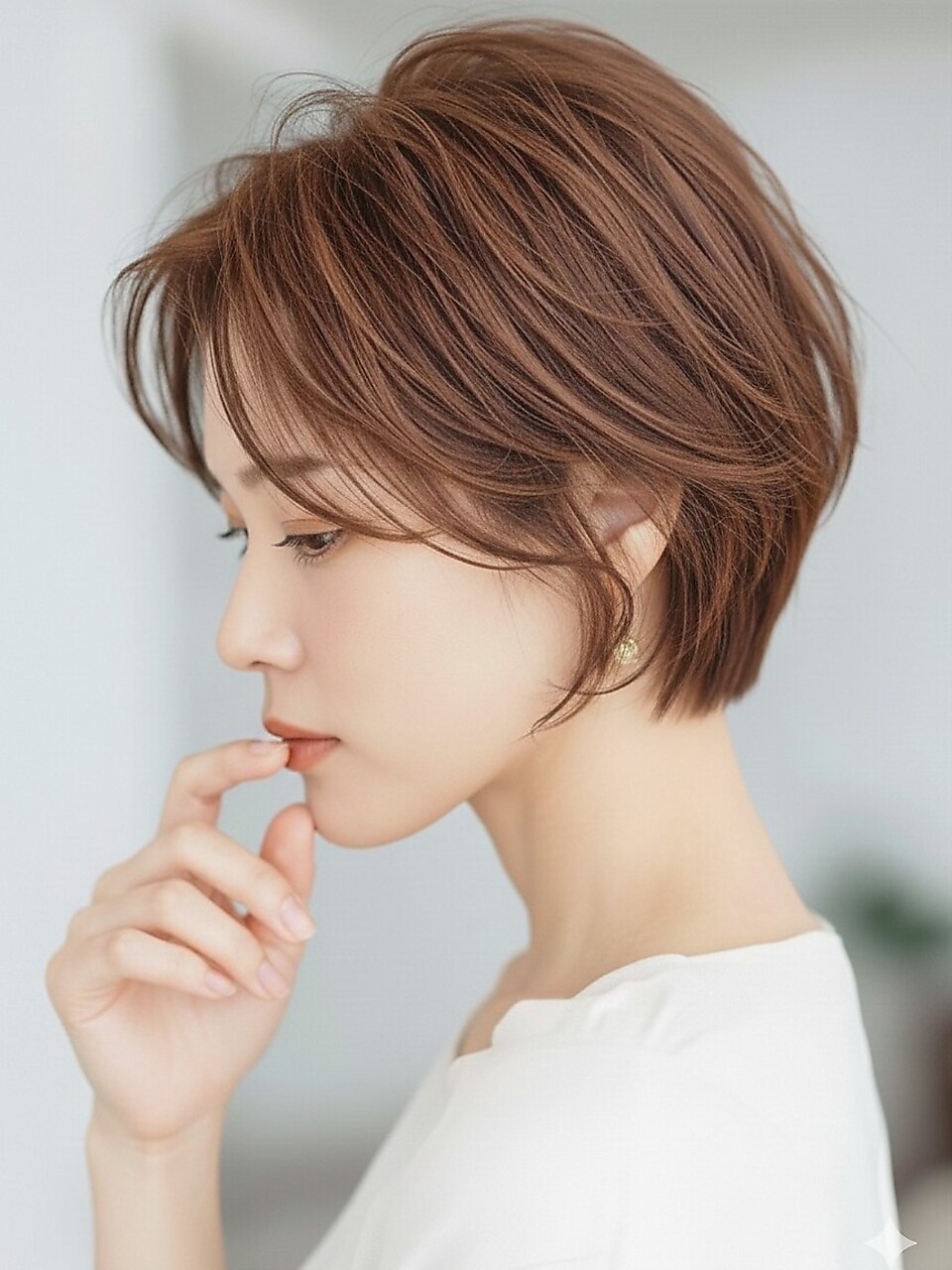 脱白髪染め白髪ぼかしカラー (ブリーチ不使用)+クイックスパ