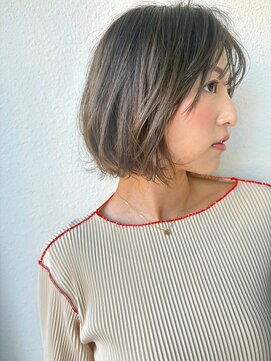 カバーヘア ブリス 川口(COVER HAIR bliss) ふんわり内巻きボブ/ブリーチなしカラー/似合わせ春カラーp川口
