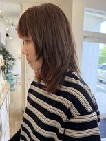 ジュエ ヘアー デザイン(Jue hair design)&nbsp;インナーカラー×レイヤーカットで垢抜けミディアム／知立