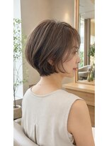 フィールヘアー 樟葉店(Feel hair)&nbsp;白髪になじむモカベージュショートボブ