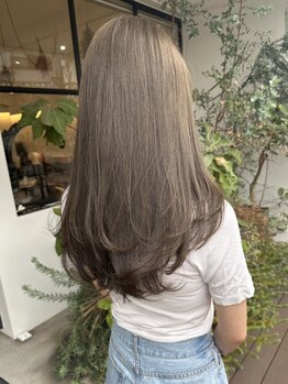 オーバルヘアー(OVAL hair)の写真/ハイトーン過ぎないブリーチなしダブルカラーが大人気♪インスタで人気のミントカラーもオーダー多数♪