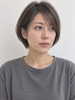 ヘイ 松本店(HEY)&nbsp;【HEY 松本】大人ひし形ショートボブ×柔らかグレーベージュ