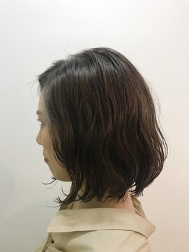 パティオン(PATIONN) パーマ×セミウェットワンレンボブ【表参道青山原宿】